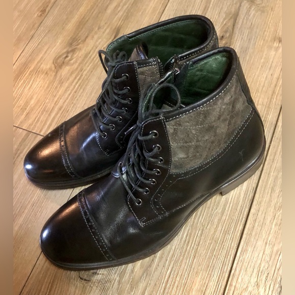 Johnson & Murphy J&M 1850 Mens Black Boots main image 4